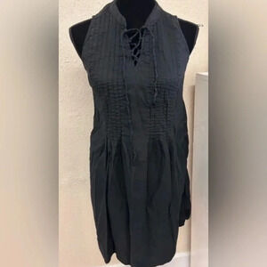 NWT Old navy black sleeveless vneck mini dress